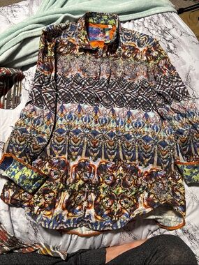 Robert Graham Colorful Abstract Pattern Button-Up Shirt